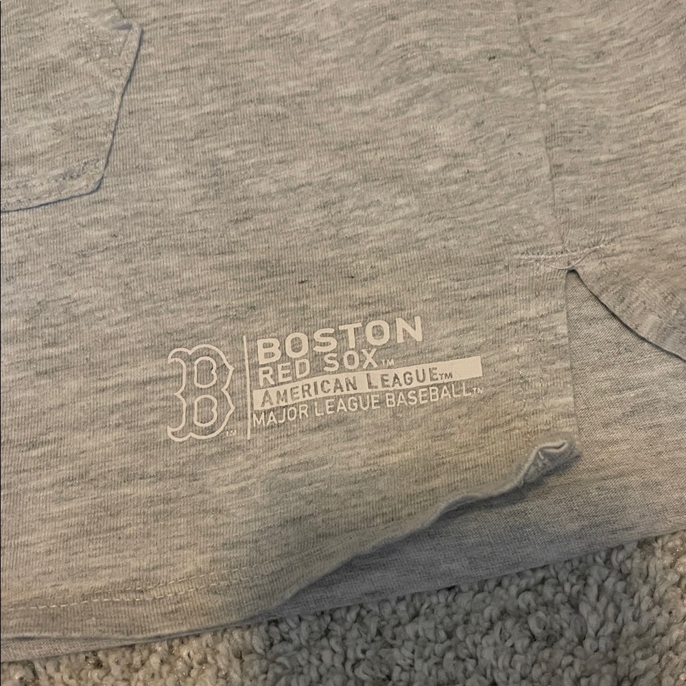 Gray Boston Red Sox Hooded Short Sleeve Tee - Picture 4 of 6